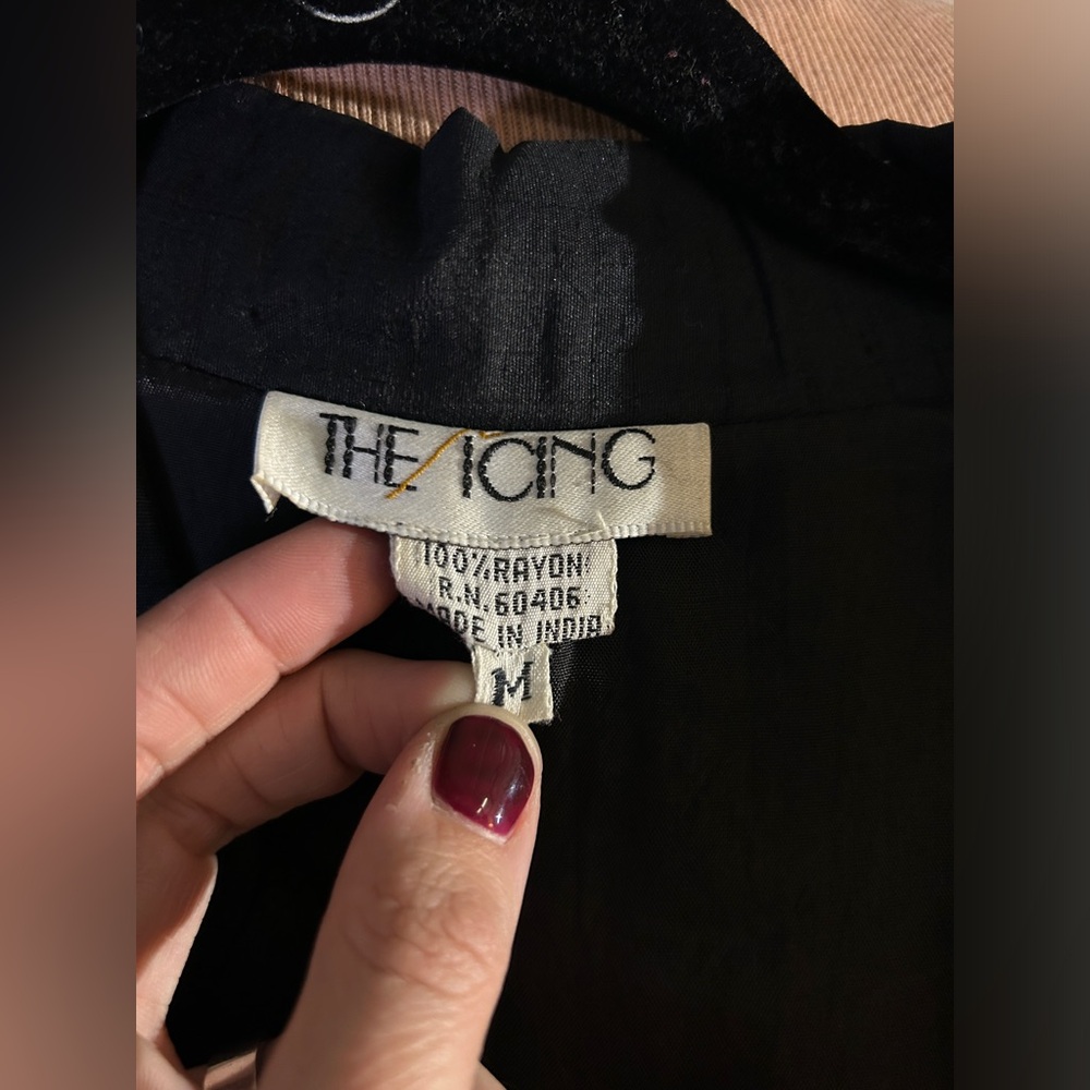 Vintage The Icing Patchwork Jacket With Velvet An… - image 7